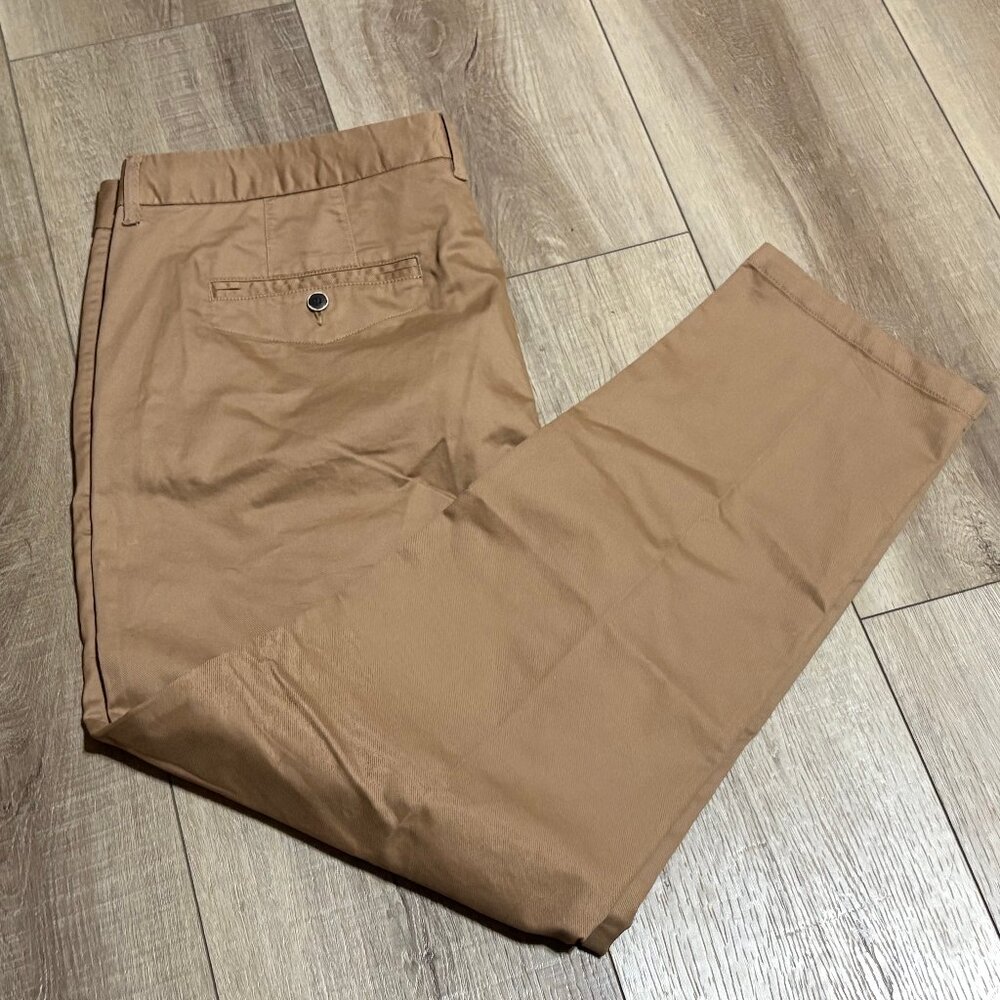 Perk Feel Good Chino Slim Fit + Stretch Pants Mens Size 42/30 Smooth Oak